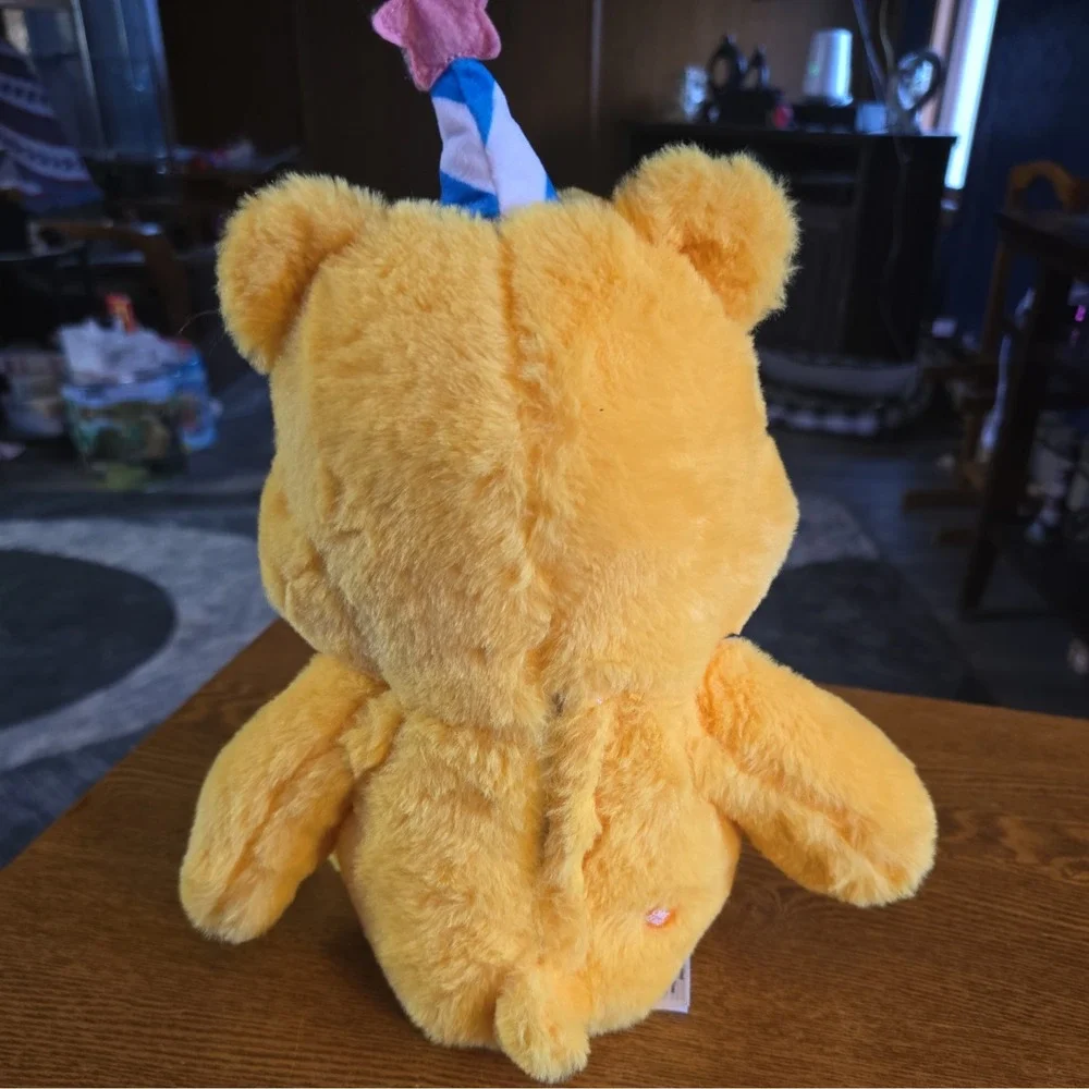 Care Bears Birthday Bear Plush (Glitter Belly) With Working Lights‎ & Sounds